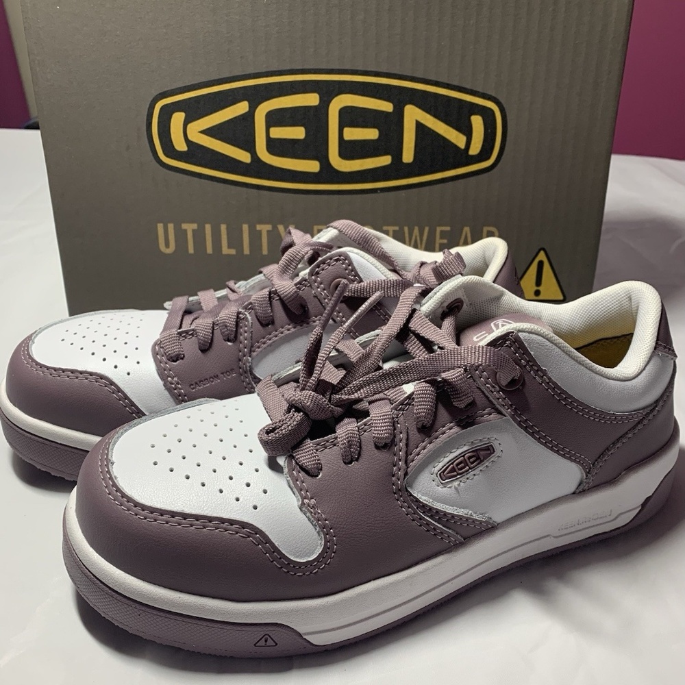 KEEN Utility Women’s Sz 7 Overton Work Sneakers Low Height Composite Toe Shoes